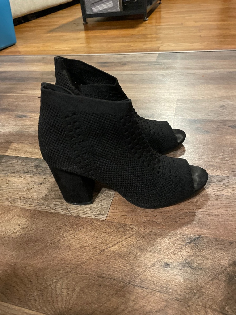 Black Bootie Heels Suze 8.5